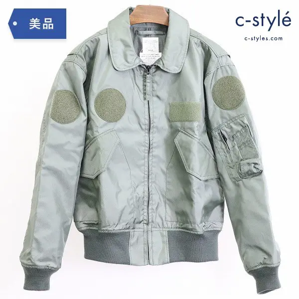 HOUSTON ヒューストン CWU-36/P フライトジャケット size M 空軍 ミリタリー カーキ ナイロン