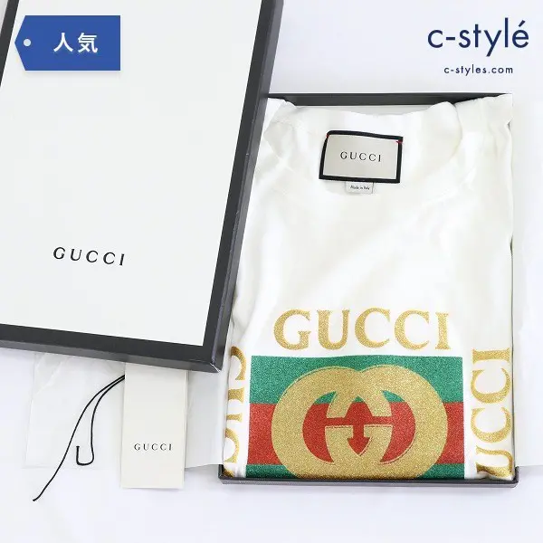 GUCCI グッチ 17AW オールド ヴィンテージ グリック ロゴ Tシャツ XS 半袖