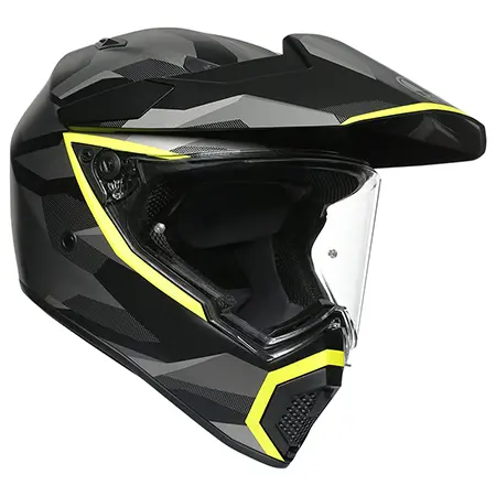 AGV(エージーブイ) AX9 007-SIBERIA MATT BLACK/YELLOW FLUO