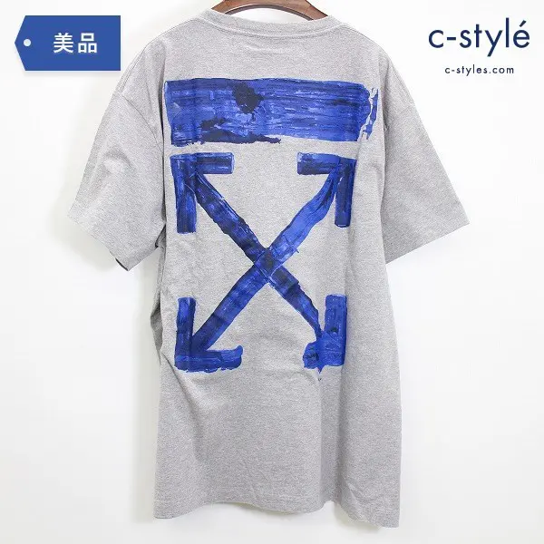 OFF-WHITE オフホワイト ACRYLIC ARROWS S/S OVER TEE size XS Tシャツ 半袖 グレー カットソー