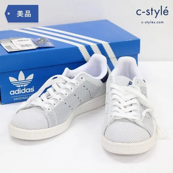 adidas Originals アディダスオリジナルス スタンスミス Stan Smith 25.5cm ローカット ホワイト ネイビー