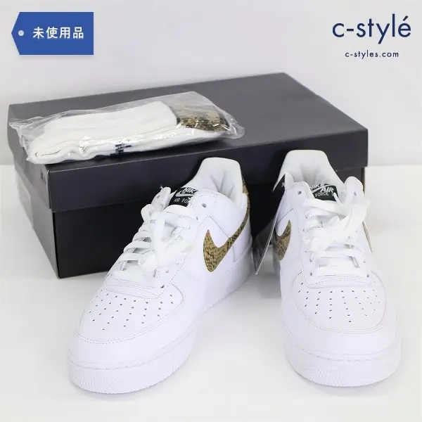 NIKE ナイキ AIR FORCE 1 エアフォース LOW RETRO PRM QS 27.5cm + NIKE パイソン柄  くつ下の買取金額(買取実績)