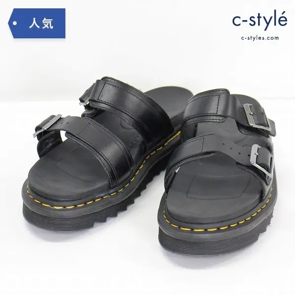 Dr.Martens ドクターマーチン MYLES マイルス レザー サンダル UK8 シューズ ブラック