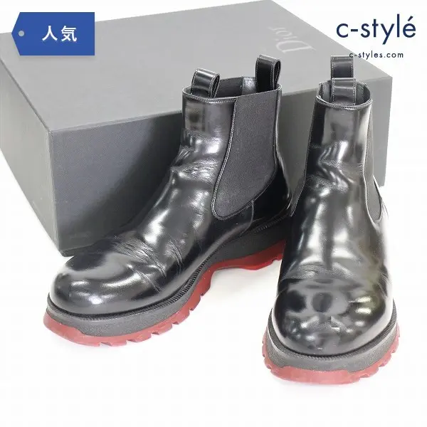 Dior HOMME ディオールオム 16AW Ankle Boots アンクル ブーツ size40 サイドゴア レザー 靴