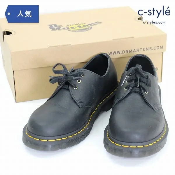 Dr.Martens ドクターマーチン 3ホール シューズ 1461 UK7 レザー ブーツ ブラック