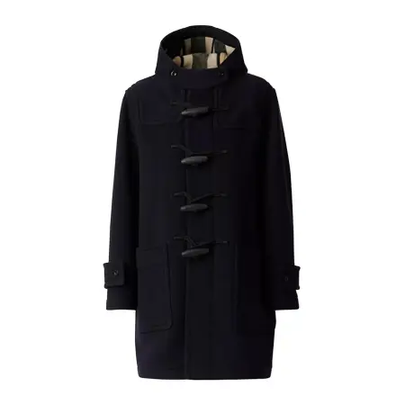 BURBERRY COAT(バーバリー コート) チェックライニング テクニカルウール ダッフルコート