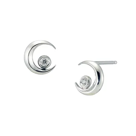 STAR JEWELRY(スタージュエリー) SV925 ピアス DIAMOND MOONLIGHT PIERCED EARRINGS