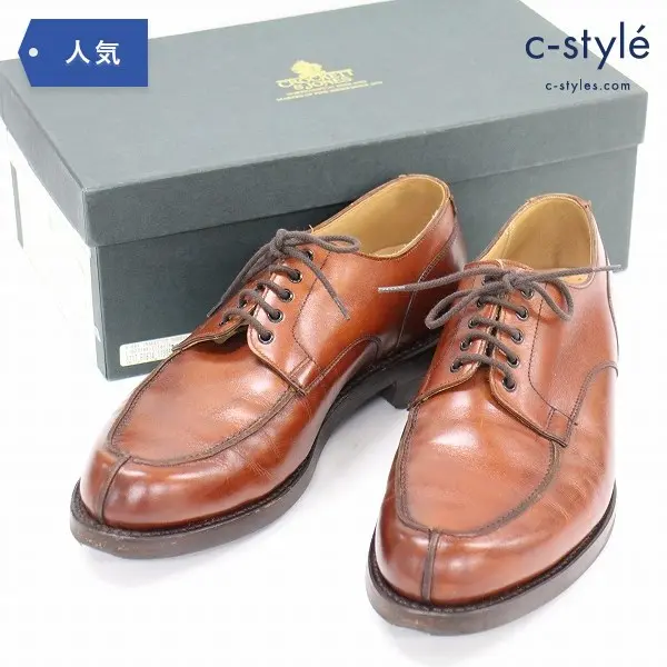 CROCKETT&JONES クロケット＆ジョーンズ WEXFORD レザー シューズ 7 1/2 ブラウン