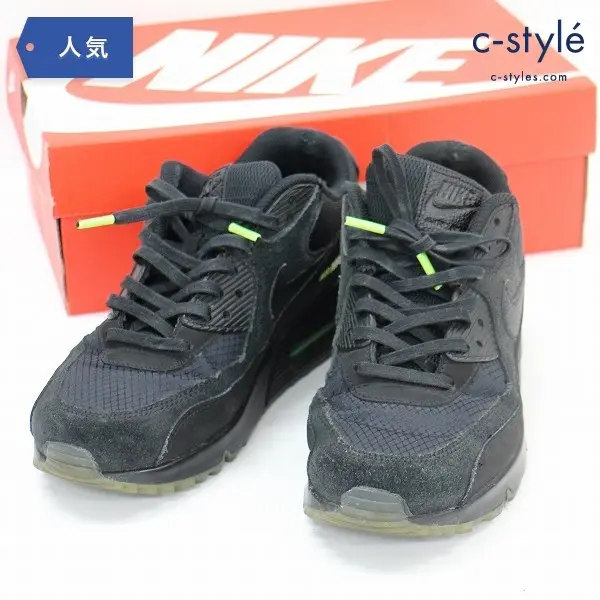 NIKE ナイキ AIR MAX 90 エアマックス90 ローカット シューズ 26.5cm ブラック 靴 AQ6101-001