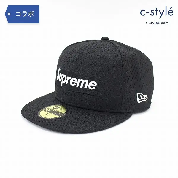 Supreme シュプリーム × NEW ERA ニューエラ メッシュ ボックスロゴ キャップ 58.7cm 7 3/8 黒の買取金額(買取実績)