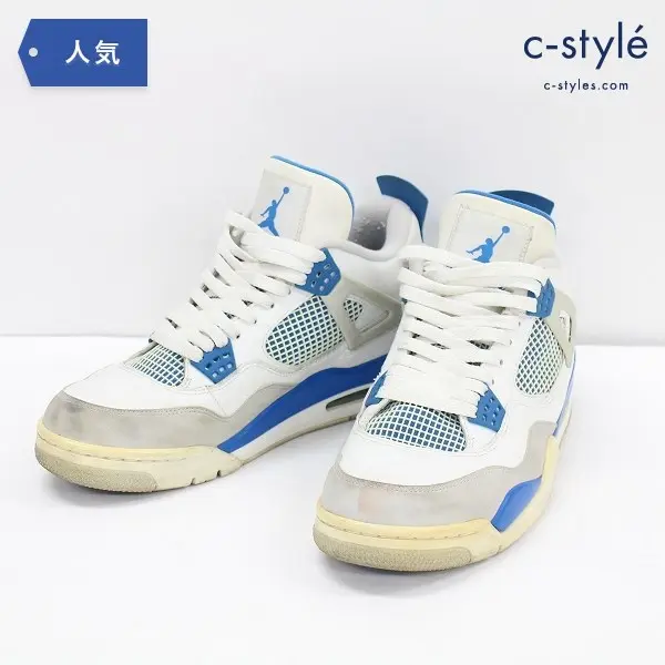 NIKE ナイキ AIR JORDAN 4 エアジョーダン4 RETRO レトロ Military Blue 29cm スニーカー