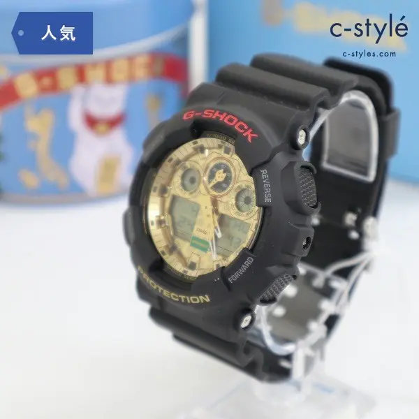 G-SHOCK ジーショック MANEKINEKO GA-100TMN-1AJR 招き猫 クオーツ 腕時計