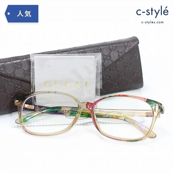 GUCCI グッチ 眼鏡 GG3634/N/F Z9X 140 レディース ベージュ フラワー アイウェア メガネ