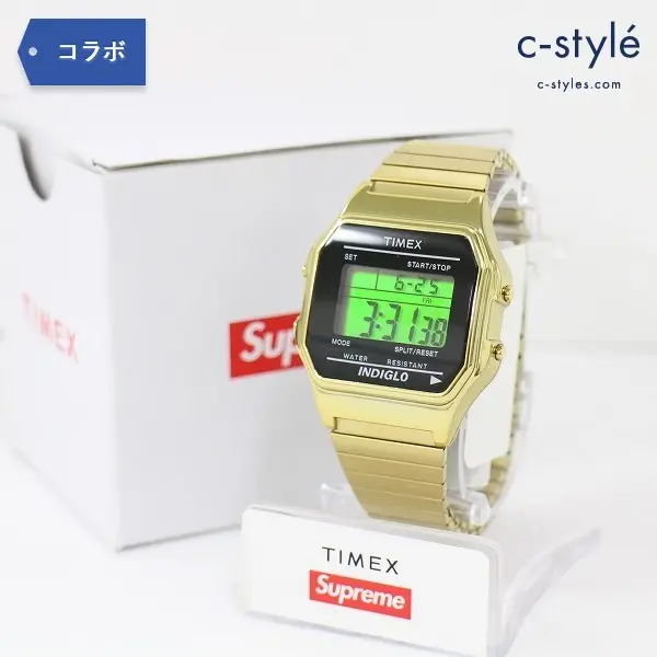 Supreme シュプリーム × Timex タイメックス Digital Watch Gold 腕時計 デジタル ウォッチ