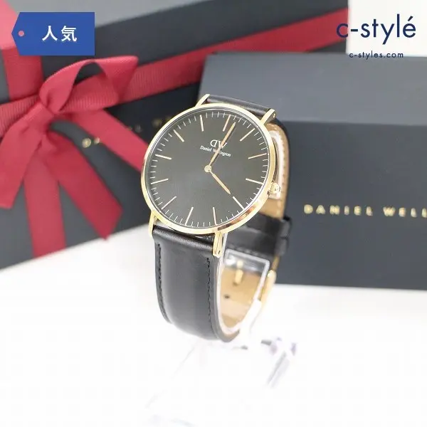 DANIEL WELLINGTON ダニエルウェリントン classic B40RB48 腕時計 黒文字盤 アナログ ミニマル