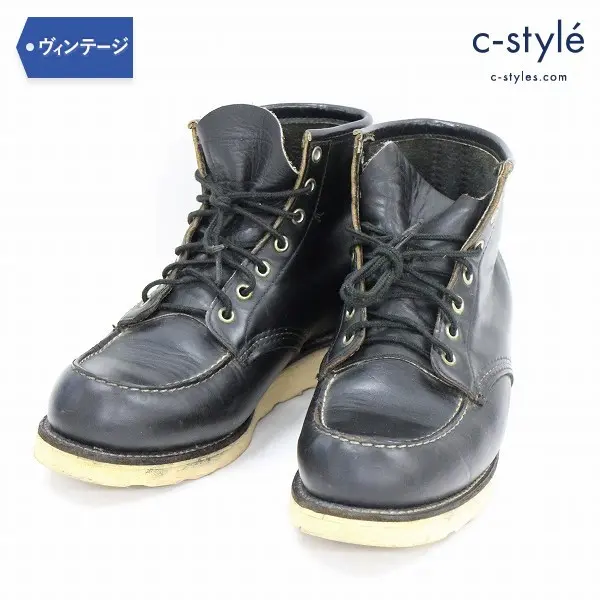 RED WING レッドウィング 犬タグ クラシック モックトゥ 9E レザー ブーツ レースアップ ブラック