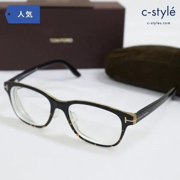 TOM FORD トムフォード 度入り眼鏡 + 度なしレンズ ギャランティカード付き TF5196 001 53ロ18