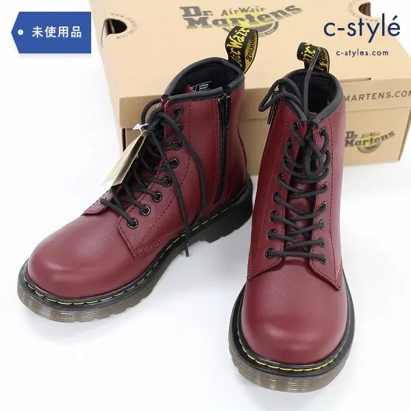 Dr.Martens ドクターマーチン DELANEY デラニー 8ホール ブーツ UK13 約20cm レッド キッズ