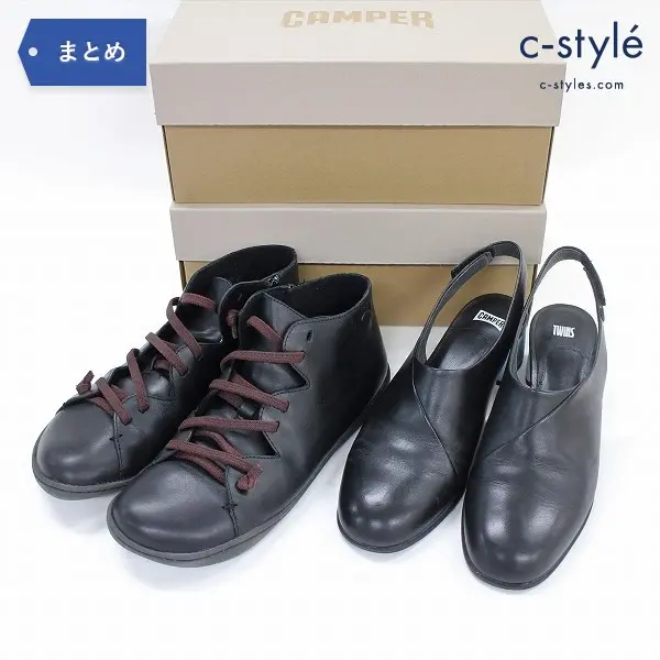 CAMPER カンペール サイドジップシューズ ベルトシューズ レディース size40