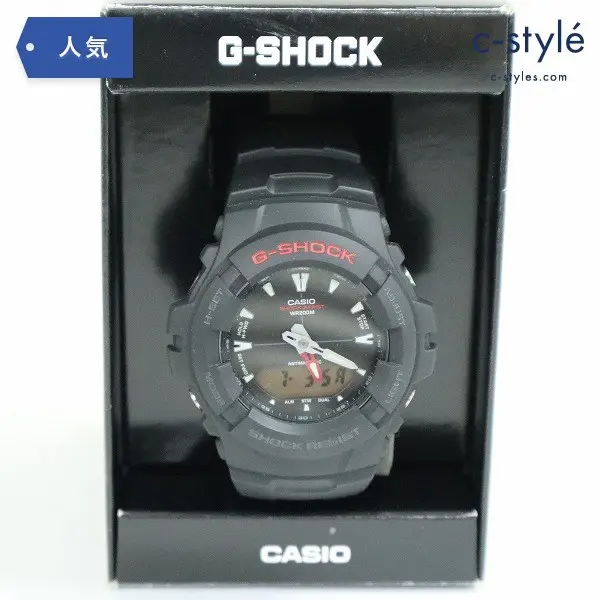 カシオ G-SHOCK ジーショック 腕時計 G-101-1AVMDS 防水 多機能 デジダル ブラック