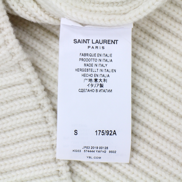 Saint Laurent Paris サンローラン ニット セーター S ウール カシミヤ イタリアの買取金額(買取実績)