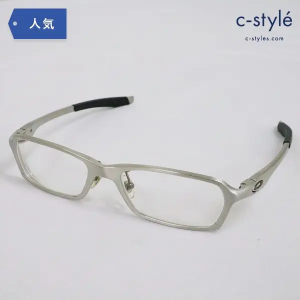 OAKLEY オークリー Concrete 2.1 Brushed Silver 度入り 眼鏡 アイウェア シルバー フレーム