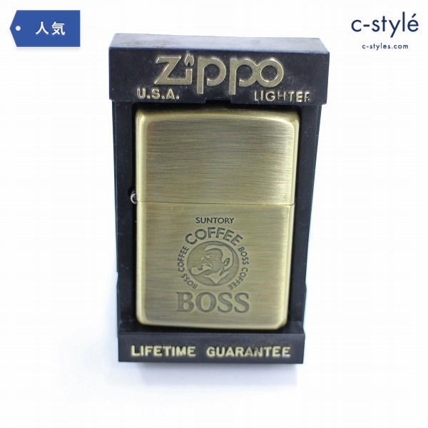 ZIPPO ジッポー SUNTORY BOSS サントリー ボス オイルライター 喫煙具 タバコ ライター