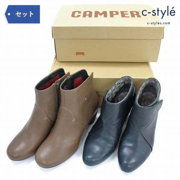 CAMPER カンペール ショートブーツ size39 ヒール ブーティ レディース 靴