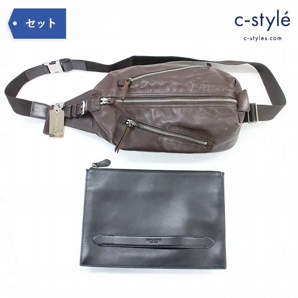 COACH コーチ クラッチ バッグ トンプソン レザー + ボディ バック カバン