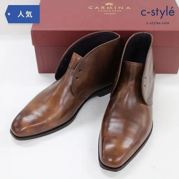 CARMINA カルミナ チャッカ ブーツ 7 1/2 レザー シューズ シューキーパー付