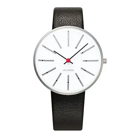 ARNE JACOBSEN(アルネヤコブセン) Bankers Watch Leather 34mm 53101-1601 ROSENDAHL