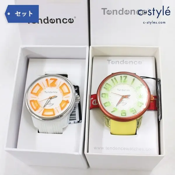 Tendence テンデンス T0630012 TG633001 腕時計 2点 ラバーベルト ウォッチ