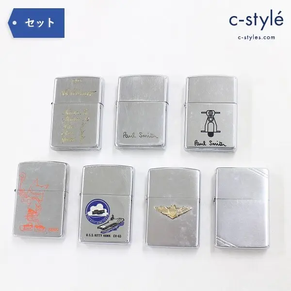 ZIPPO オイルライター 7点 Paul Smith ポールスミス U.S.S KITTY HAWK CV-63