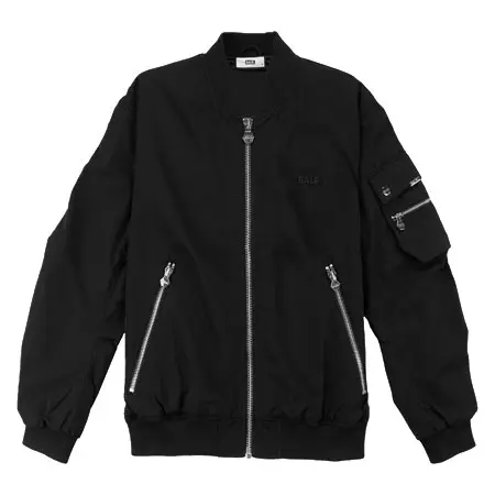 BALR.(ボーラー) CARGO POCKET BOMBER JACKET BLACK