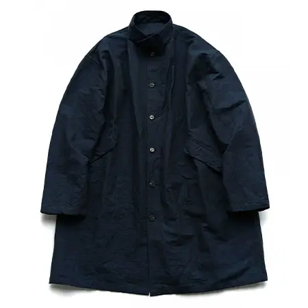 Bergfabel(バーグファベル) OVERSIZE COAT – BALCK NAVY