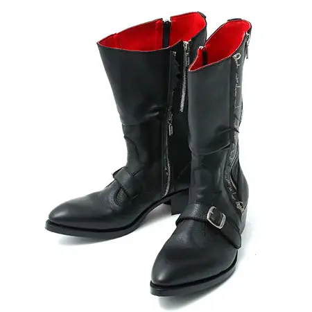 BLACK HONEY CHILI COOKIE(ブラックハニーチリクッキー) Zip Engineer Boots / BLACK 2902604