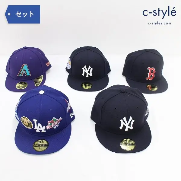 NEW ERA 59FIFTY キャップ 7 1/2 59.6cm 5点 帽子 MLB LA ドジャース NY