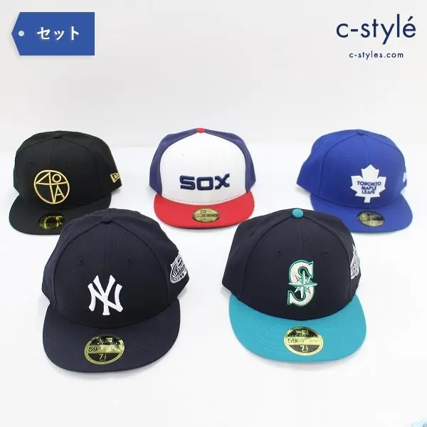 NEW ERA 59FIFTY キャップ 7 1/2 59.6cm 5点 帽子 NHL MLB マリナーズ