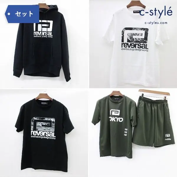 REVERSAL リバーサル パーカー ドライシャツ ショーツ Tシャツ S-M 5点 半袖