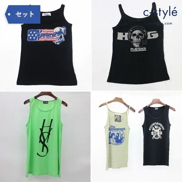 HYSTERIC GLAMOUR ヒステリックグラマー タンクトップ sizeF 5点 レディース