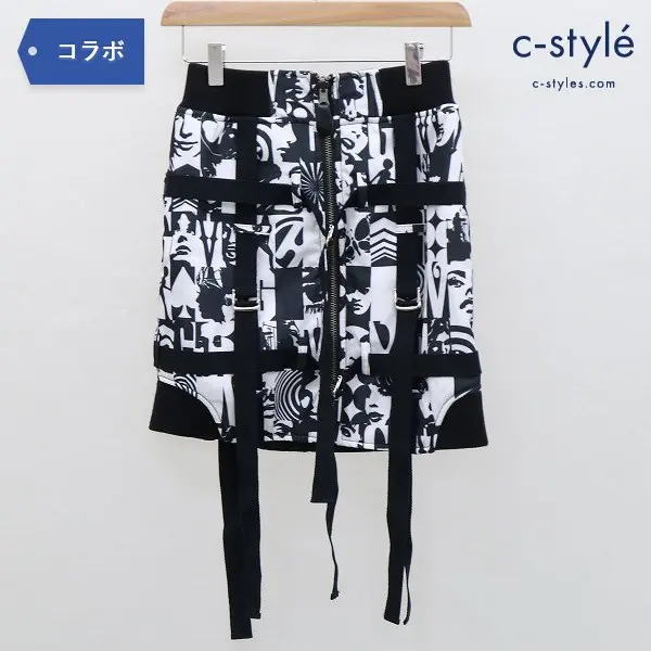 HYSTERIC GLAMOUR × G.V.G.V. テープ ミニ スカート size34