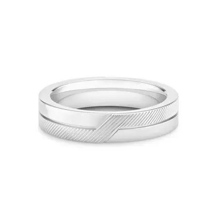 De Beers(デビアス) The Promise band in white gold