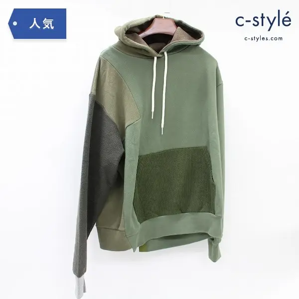 John Elliott ジョンエリオット 18AW DISTORTED HOODED パーカー size2 USA製