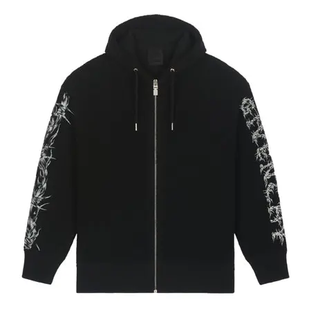 GIVENCHY(ジバンシィ) リングレットニット ジップ フーディ