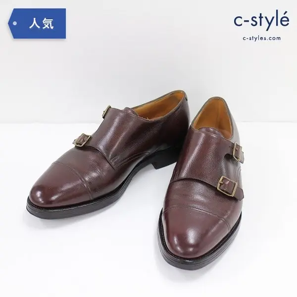 JOHN LOBB ジョンロブ ダブルモンクストラップ シューズ 7E シューキーパー付