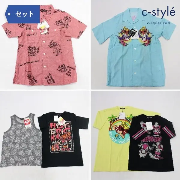 HYSTERIC MINI ヒステリックミニ 140cm 半袖シャツ Tシャツ タンクトップ 6点