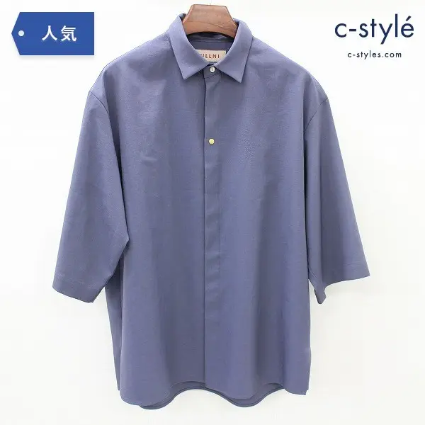 CULLNI クルニ ボウタイ シャツ 1 日本製 21SS ポリエステル オーバーサイズ