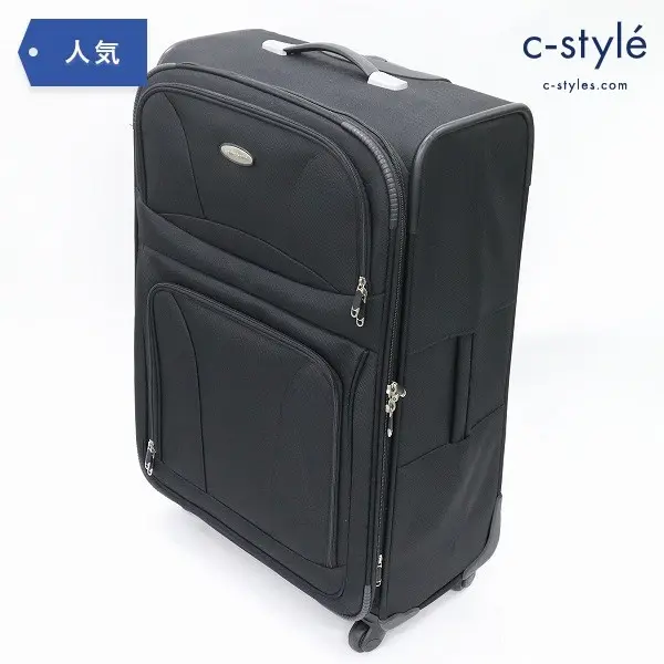 Samsonite サムソナイト ソフト スーツケース トラベル バッグ 4輪 ブラック