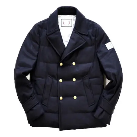 MONCLER GAMME BLEU(モンクレールガムブルー) 100%カシミアダウンピーコート