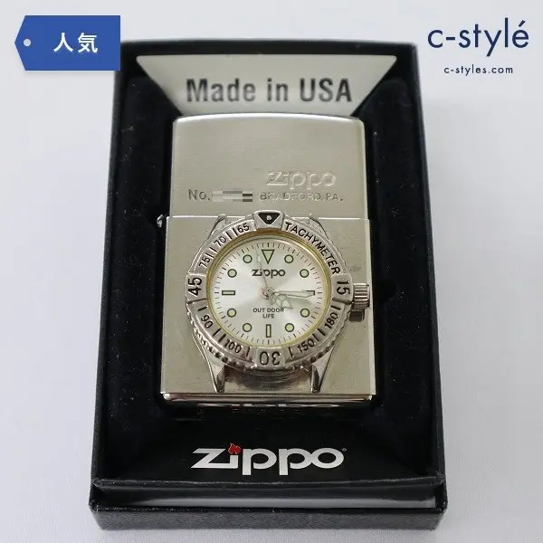 ZIPPO ジッポー タイムライト 時計付き 1999 喫煙具 タバコ